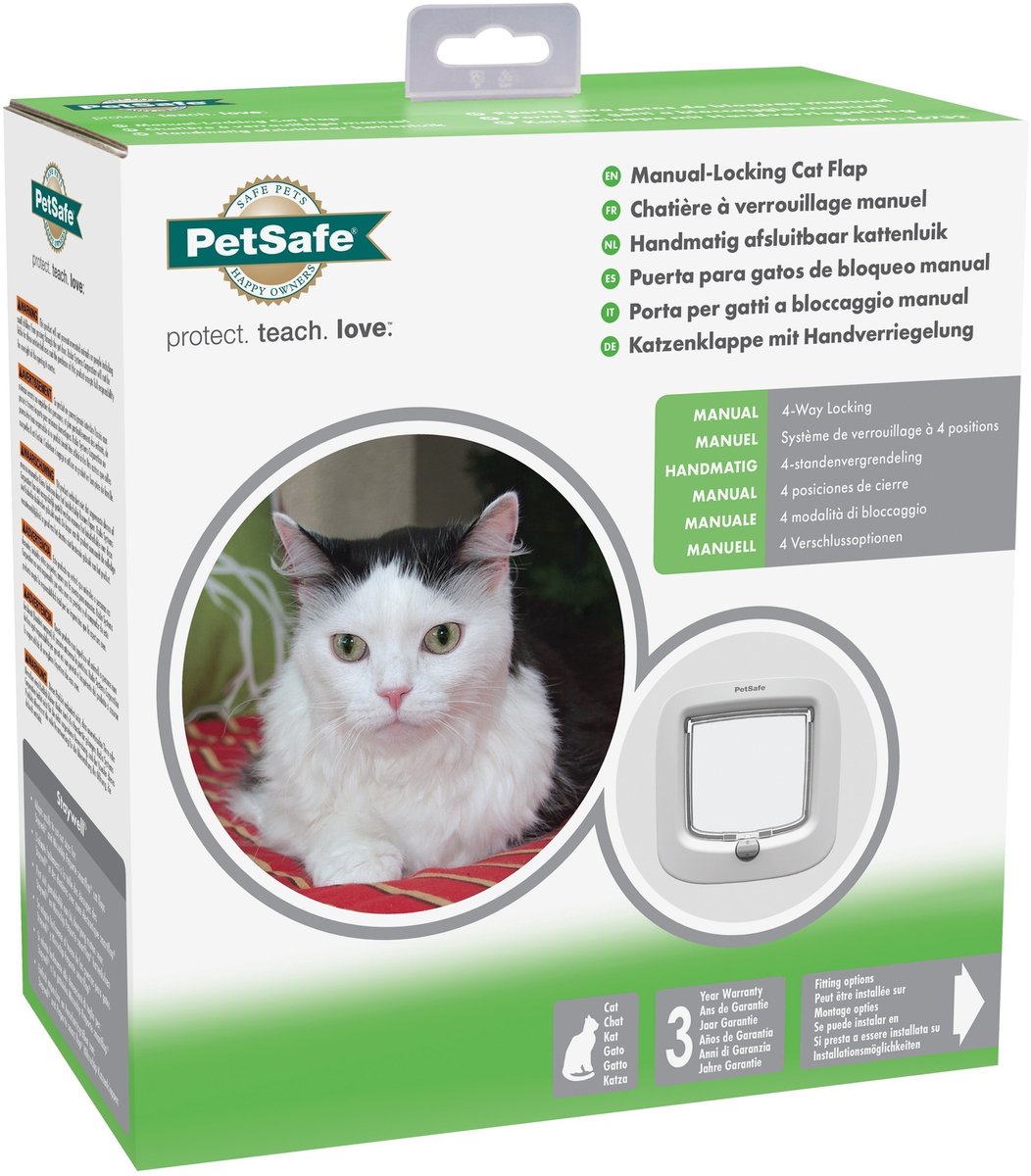 Petsafe cat flap up to 7 kg manual white