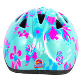 Volare Kinder Fietshelm XS Blauw Roze Bloemetjes 47-51 cm extra klein model