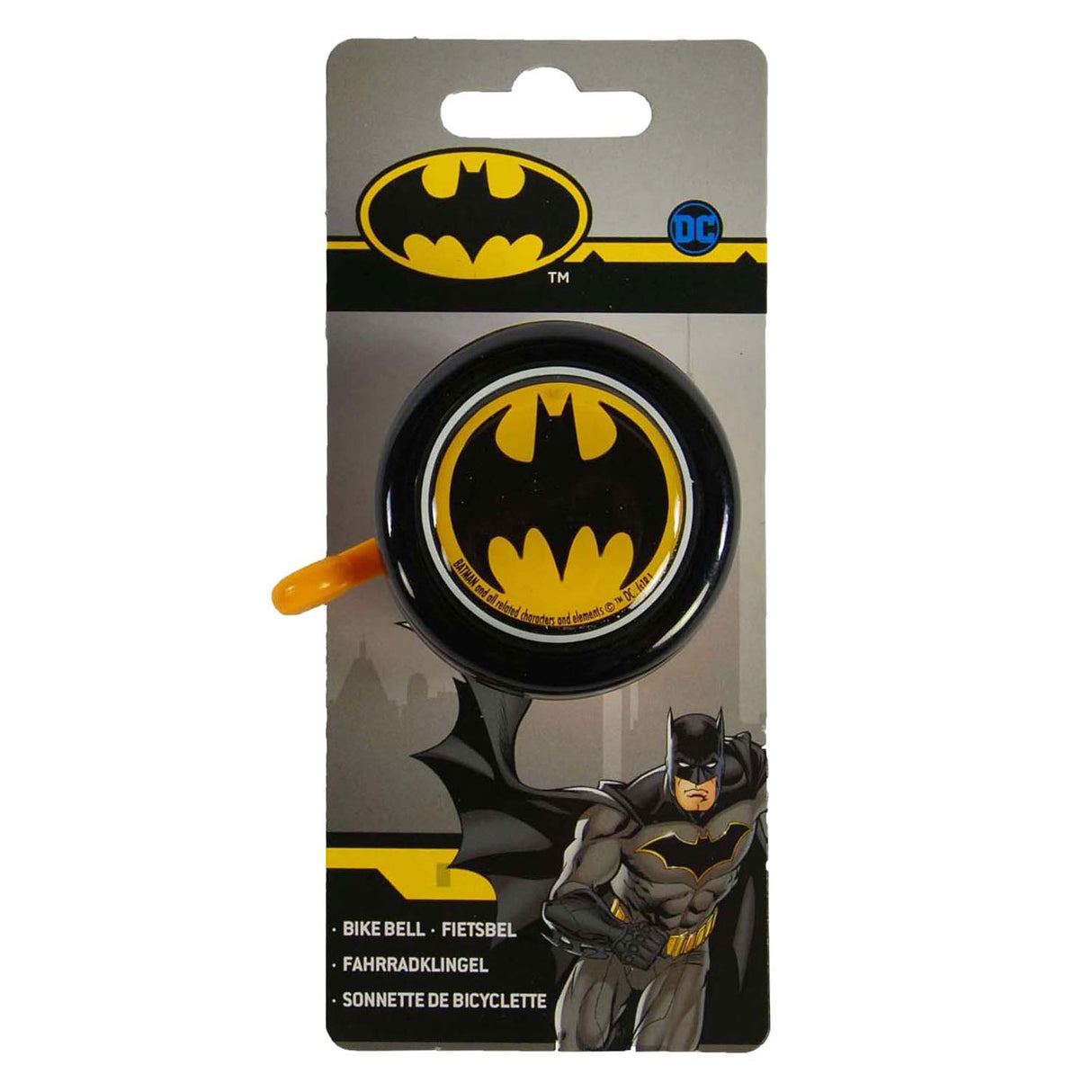 Bicycle Bell Batman 50 mm svart gul