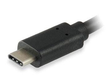 Equipaggiare 133455 USB 3.0 Cavo di tipo C maschio per digitare una femmina, 15 cm