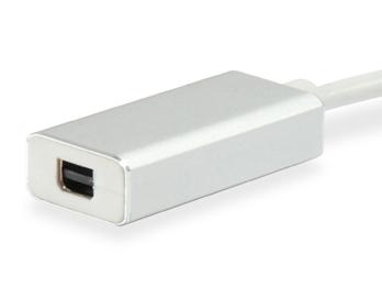 Utrusta 133457 USB Type C Man till Mini DisplayPort kvinnlig adapter, 15 cm