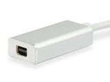 Utrusta 133457 USB Type C Man till Mini DisplayPort kvinnlig adapter, 15 cm