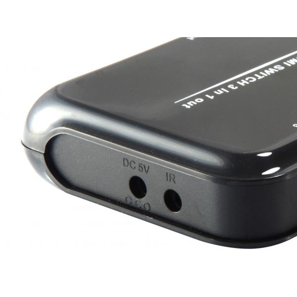 Utrusta 332721 HDMI-switch, 3x, HDMI1.4, Dolby True-HD, 7.1ch, svart