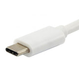 Utrusta 133462 USB -typ C till VGA Kvinnlig USB En kvinnlig PD -adapter, 1080p, 15 cm, vit