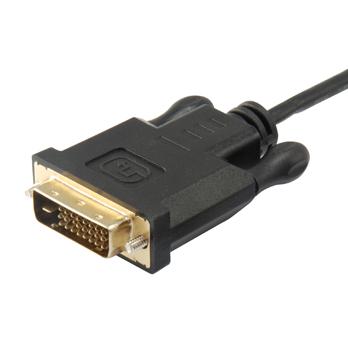 Utrusta 133468 USB Type-C till DVI-D-kabel, hane, rak, 1,8 m, svart
