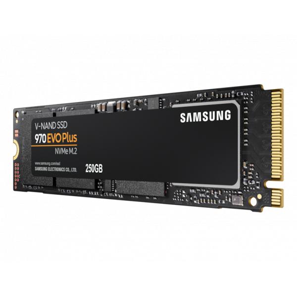 Samsung mz-v7s250bw evo 970 plus ssd, 250 gb, m.2 2280, v-nand mlc, 3500 3300 mb s, 550,000 iops