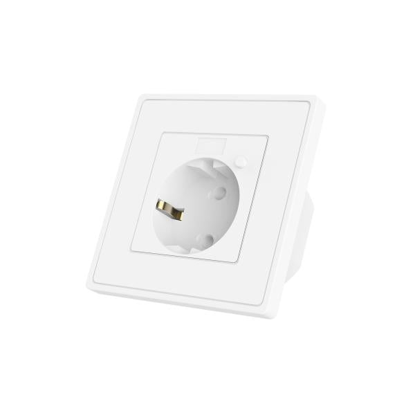 WOX R4054 Smart vestavěná zásuvka poháněná Tuya, 16a, 3680W, Wi-Fi, bílá