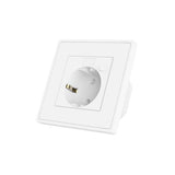 WOX R4054 Smart vestavěná zásuvka poháněná Tuya, 16a, 3680W, Wi-Fi, bílá