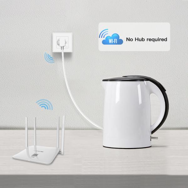 WOX R4054 Smart vestavěná zásuvka poháněná Tuya, 16a, 3680W, Wi-Fi, bílá