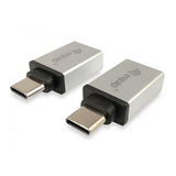 Utrusta 133473 USB -adapter, USB -typ C -> USB -typ A, manlig kvinna, silver