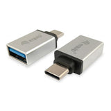 Utrusta 133473 USB -adapter, USB -typ C -> USB -typ A, manlig kvinna, silver