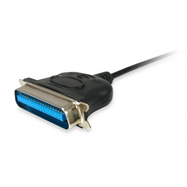 Utstyr 133383 USB til parallell adapterkabel, USB 2.0 -> IEEE1284, hann hann, svart
