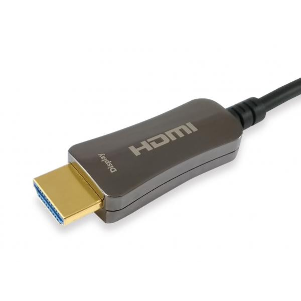 Utstyr 119431 HDMI 2.0 Aktiv optisk kabel, HDMI Type A -> HDMI Type A 3D, 18 Gbit S, 50m, Black