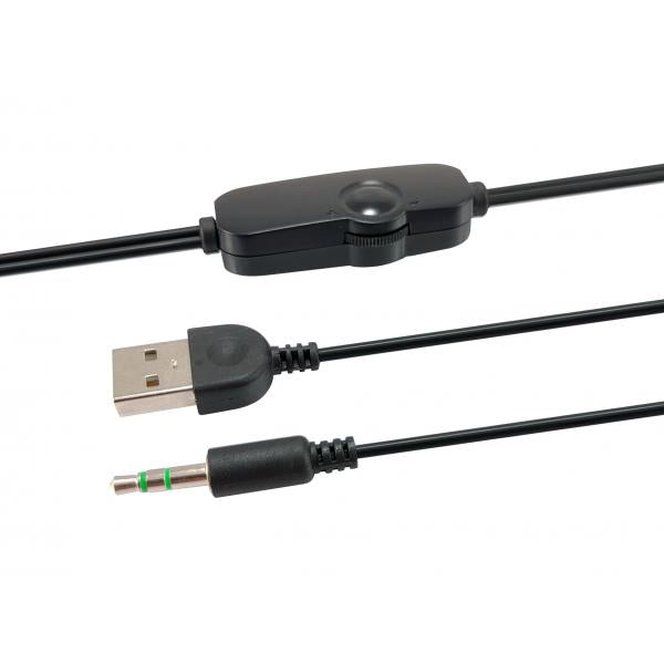 Utstyr 245330 mini USB -høyttaler, 2,0 kanaler, kablet, 3 W, 90 - 20 Hz, 40 o, svart
