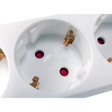 Utrusta 245550 Power Strip, 3 AC Outlet (er) inomhus, typ F, typ F, 1,5 mm², 1,5 m, vit