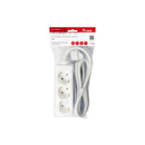 Utrusta 245550 Power Strip, 3 AC Outlet (er) inomhus, typ F, typ F, 1,5 mm², 1,5 m, vit