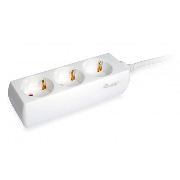 Utrusta 245550 Power Strip, 3 AC Outlet (er) inomhus, typ F, typ F, 1,5 mm², 1,5 m, vit