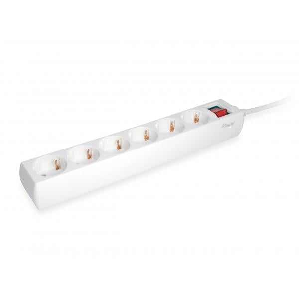 Utrusta 245552 6-utloppskraftremsa med switch, 6x AC Outlet (er) inomhus, typ F, 1,5 mm², 1,5 m