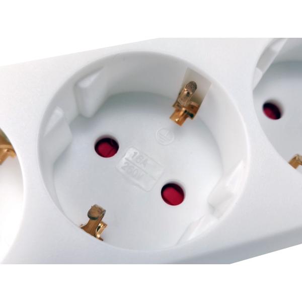 Vybavení 245554, 5-outlet Power Strip s 2x USB, 5x AC Outlet (S) Indoor, typ F, 1,5 mm², 1,8 m m