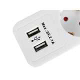 Equipaggiare 245554, striscia di alimentazione da 5 outlet con 2x USB, outlet (S) 5x CA, tipo F, 1,5 mm², 1,8 m