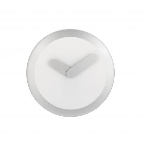 Nextime Klok 2615zi Focus, Ø25 cm, ściana, białe srebro