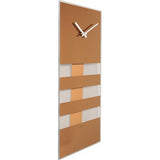 Nextime Klok 2855Co Bold striper, 38x19 cm, vegg, kobber