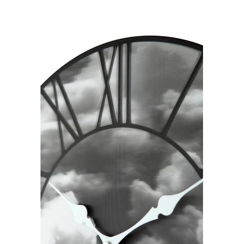Nextime Klok 3037 Clouds, Ø39 cm, mur, noir