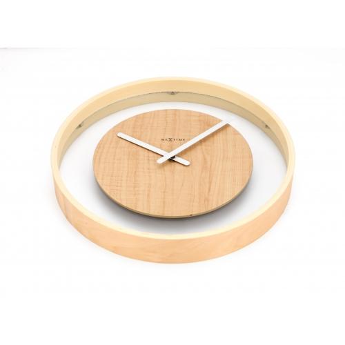 Nextime Klok 3046 Wood Loop, Ø30 cm, væg, træ