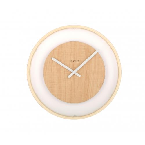 Nextime Klok 3046 Wood Loop, Ø30 cm, væg, træ