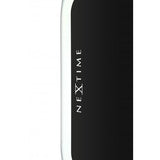 Nextime Klok 3072ZW tommelfinger op, 40,5x41.cm, væg, sort sølv