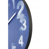 Nextime Klok 3077BL 3D, Ø39,5 cm, ściana, niebieska biała
