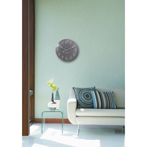 Nextime Klok 3084GS London Arabic, Ø34.5 cm, ściana, szare białe
