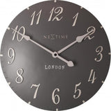 Nextime Klok 3084GS London Arabic, Ø34.5 cm, ściana, szare białe