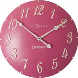 Nextime Klok 3084rz Londres Arabe, Ø34,5 cm, mur, blanc rose