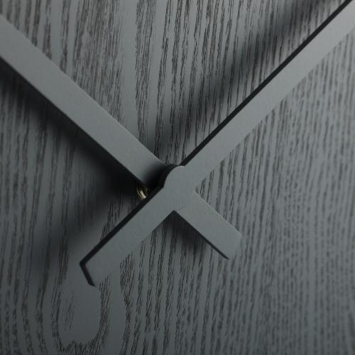 Dřevěné dřevěné dřevěné středisko Klok 3096gs, Ø35,5 cm, zeď, šedá