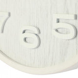 Nextime Klok 3096wi Wood Wood Medium, Ø35,5 cm, ściana, biała