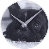 Nextime Clock 5173 Lille hund, Ø20 cm, væg, sort