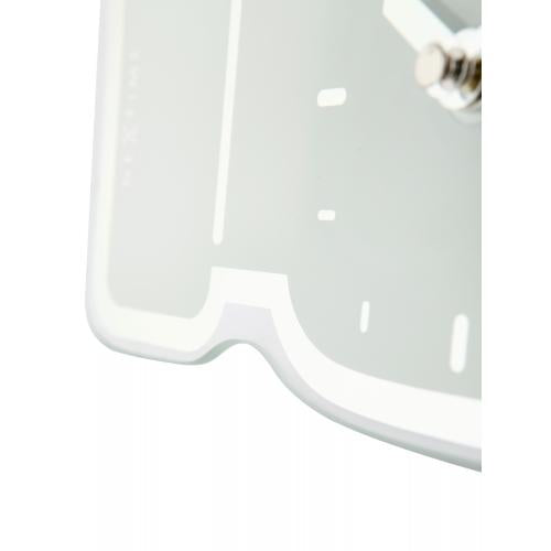 Nextime Clock 5185Wi Mini Palec Up, 20,5x21 cm, stena, belo srebro