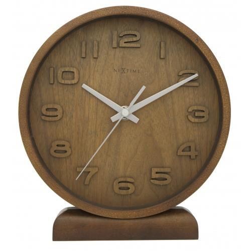 Nextime Clock 5192GS Wood Wood Small, 22x20 cm, Wall, Wood, Gray