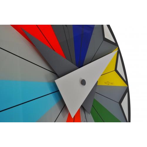 Nextime Klok 8163 Cirque, Ø43 cm, mur, multicolore noir