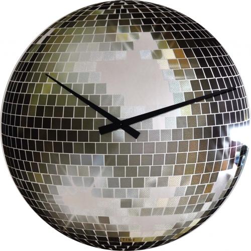 Následující klok 8801 Small Disco, Ø30 cm, zeď, stříbro