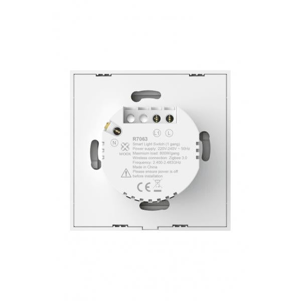 Wox R7063 Smart Wall Light Switch, WiFi 2.4Ghz, Schuko, <= 800 W, 10-30 m, biały
