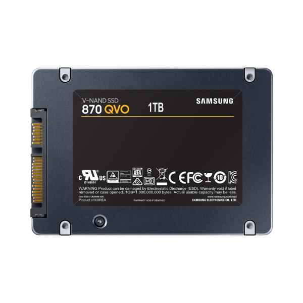Samsung MZ-77Q1T0BW 870 QVO SSD, 1000 GB, 2.5, SATA3 6 Gbit S, V-NAND MLC, 560 MB S, 98000 IOPS