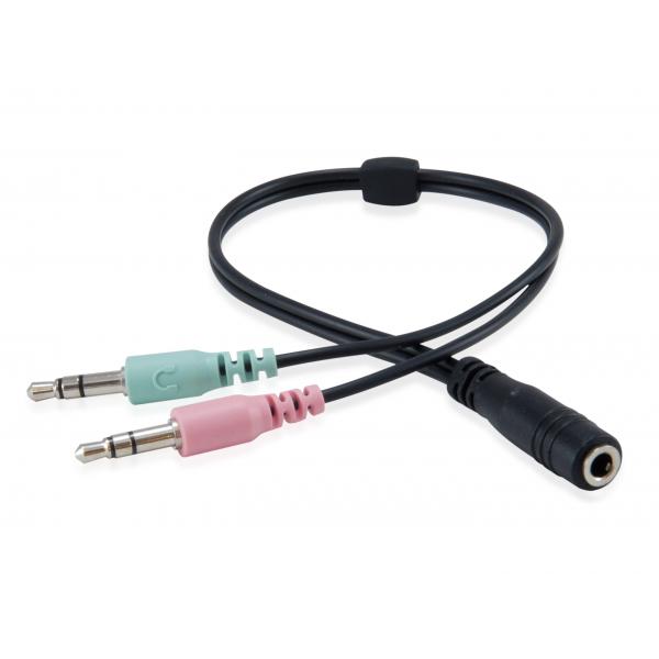 Wyposaż zestaw słuchawkowy czatu 245302, 3,5 mm, strefy, wywołuje muzykę, Binaural, Rotary, Black