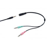 Wyposaż zestaw słuchawkowy czatu 245302, 3,5 mm, strefy, wywołuje muzykę, Binaural, Rotary, Black