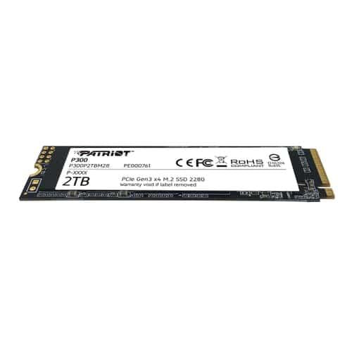 Patriot P300P2TBM28 P300 SSD, 2TB, M.2 2280, PCIE 3x4, NAND, HMB Cache, 2100 1650 MB S., 290k IOPS