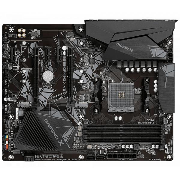 Gigabyte B550 Gaming X V2, ATX, AMD Ryzen, AM4, 4X DDR4, 3200 MHz, M.2, 100 GBe, TPM