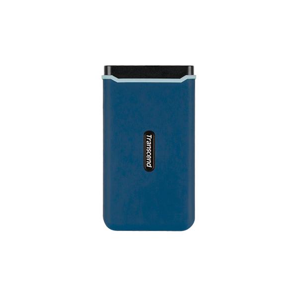 Transzend TS250GED370C ESD370C externe SSD, 250 GB, USB Typ-A C, PCIe, 1050 950 MB S, Marineblau