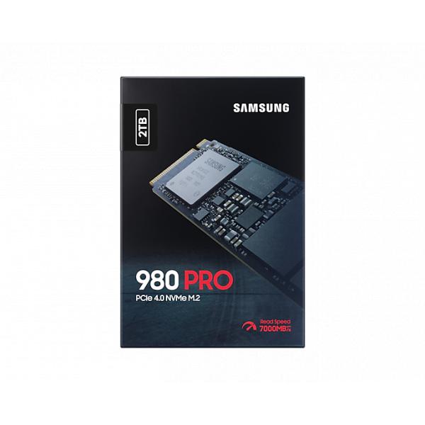 Samsung MZ-V8P2T0BW 980 Pro SSD, 2000 GB, M.2 NVME, PCIE 4.0, 7000 5100 MB S, 100.000 IOP
