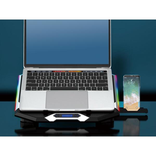 Concepttronic Thyia01B Thyia Ergo 6-fan Gaming Laptop Cooling Stand, 17 43.2 cm, 6 PC (s) Buttons,